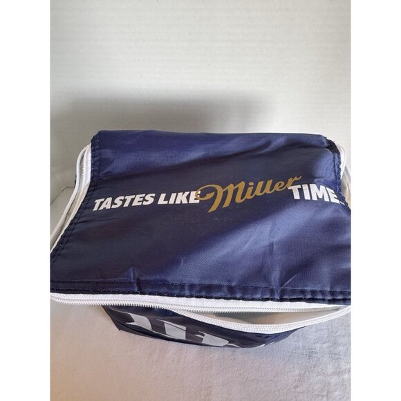 Miller Lite Dark Blue Soft Collapsing Cooler With Shoulder Strap - Picture 4 of 7